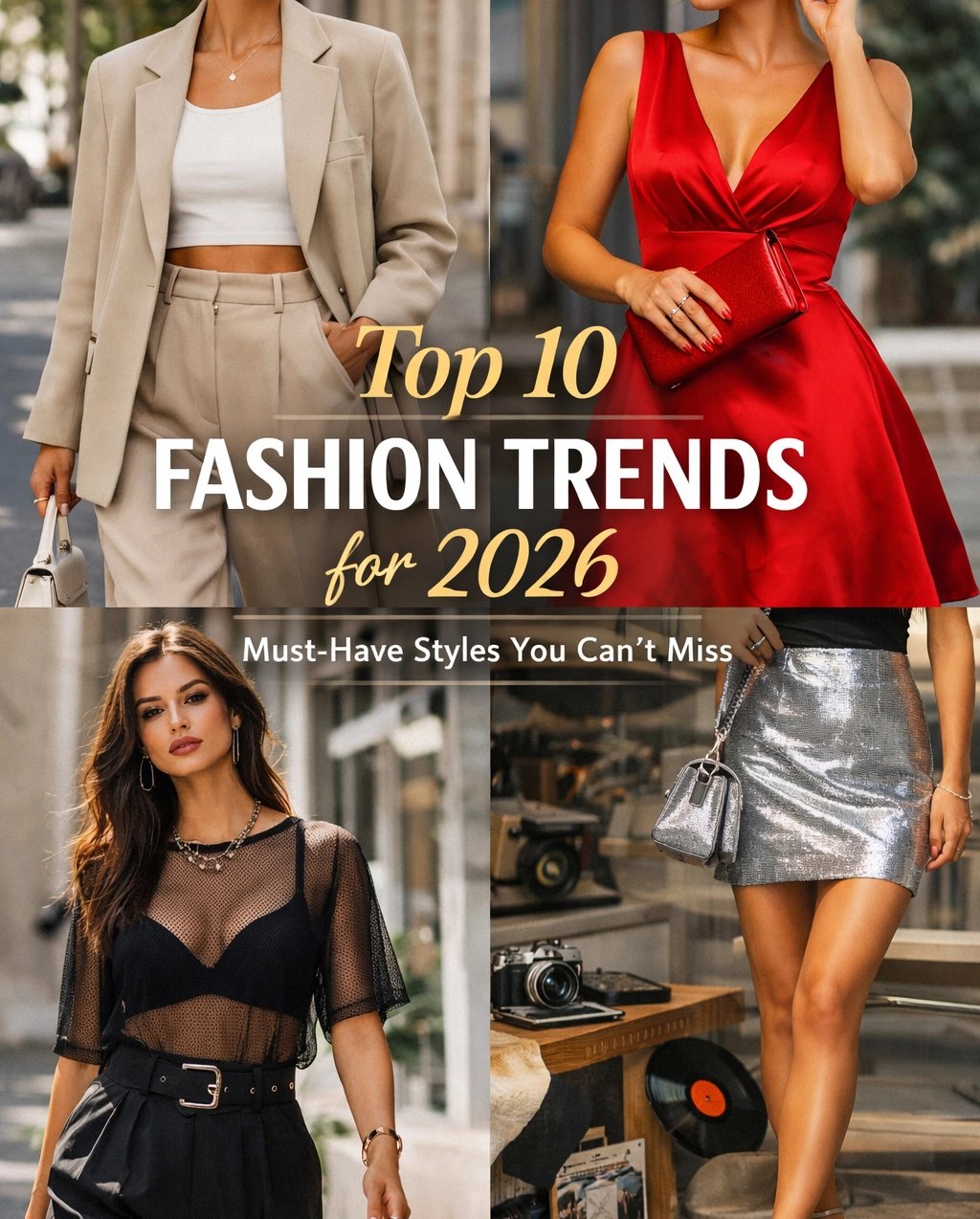 Top 10 des Tendances Mode 2026 : Les Pièces Incontournables à Ne Pas Manquer